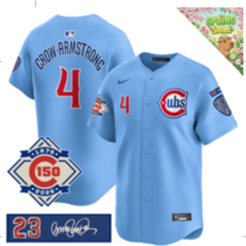 Men 2026 Chicago Cubs #4 Crow Armstrong blue Game Nike MLB Jersey 0408001->chicago cubs->MLB Jersey